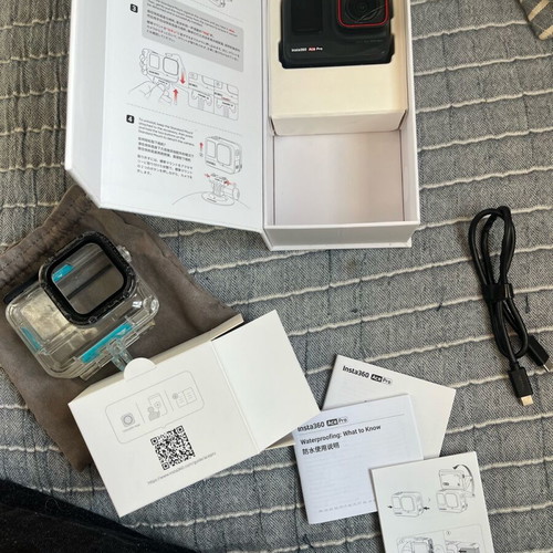 Insta360 Ace Pro used camera with waterproof case