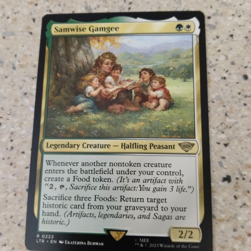samwise gamgee mtg card LotR FOOD TOKENS Magic Custom Commander Deck CommanderComplete (Artifacts MTG Samwise Gamgee 21