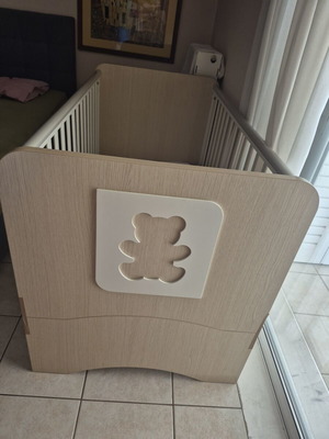 Casababy Baby Cot like new 70x140 with Grecostrom Polyflex Mattress