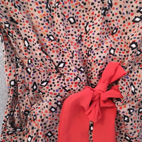Strapless dress used, medium, orange, airy summer style
