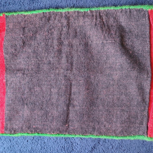Handwoven all-wool pillowcase like new, loom woven