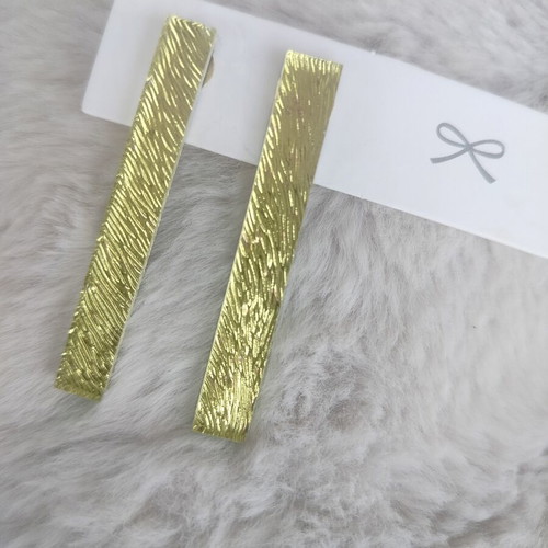 Just Gold Earrings on Gold Steel Base made to order