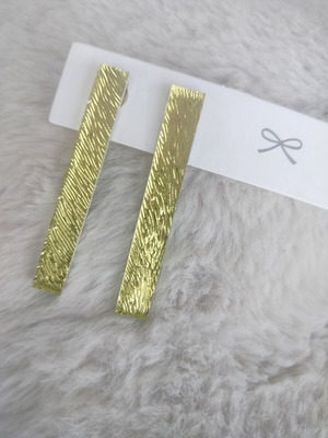 Just Gold Earrings on Gold Steel Base made to order
