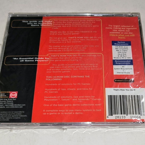 PC That's How You Do It! CD new, educational