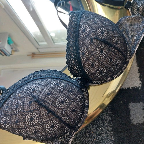 Pretty Polly bra used 34D with black lace