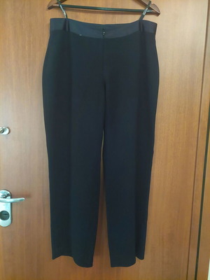 Pants with satin waist like new, black, sizes XL and XXL
