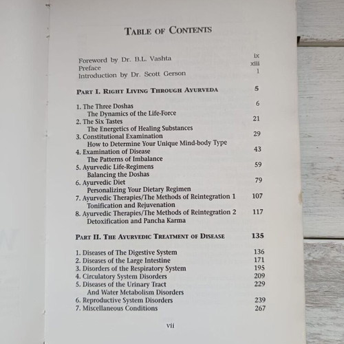 Ayurvedic Healing book used by David Frawley