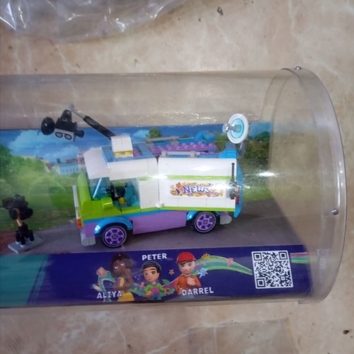LEGO Friends news van display case, collectible promotional item
