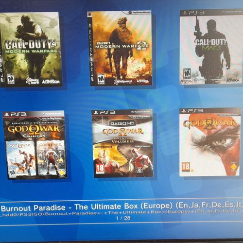 PlayStation 3 Slim 500GB SSHD upgraded with many games