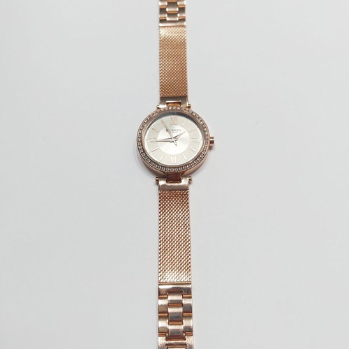 Curren women's watch pink gold with zircon like new