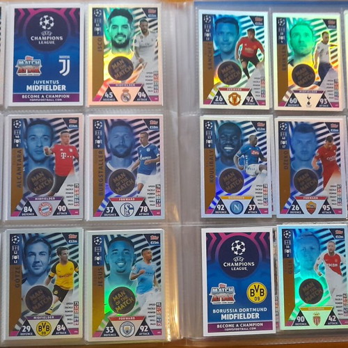 Champions League 2018-2019 Match Attax album with 424/443 cards like new