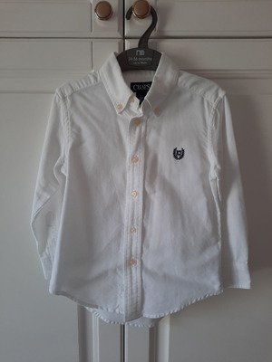 Πουκάμισο Νο 4 λευκό βαμβακερό καινούργιο