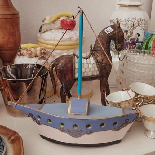 Handmade decorative ship like new