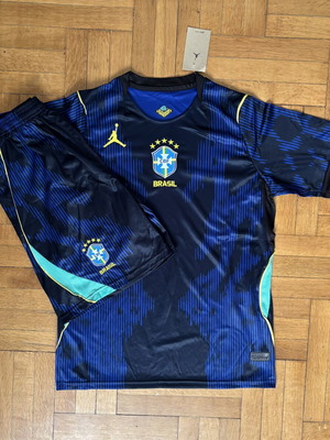 Jordan Brazil sportswear set, size M, black and blue