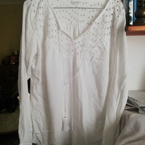 Lascana white blouse like new, size XXL 44