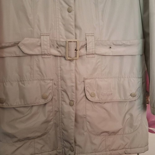 Barbour unisex beige jacket like new, sizes L-XL