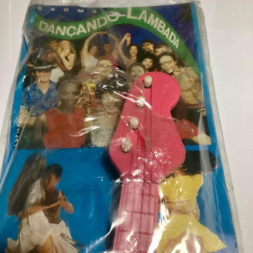 Megaplast large Greek guitar from the 1980s with Lambada theme new