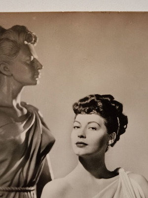 Καρτ ποστάλ Ava Gardner μεταχειρισμένη, ασπρόμαυρη