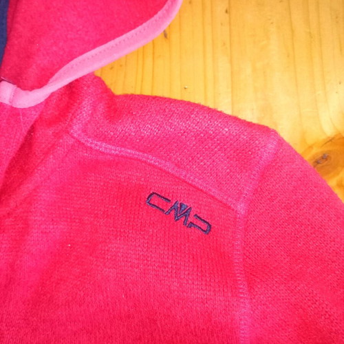 CMP fleece jacket for girls like new, size 164, 14 years, pink red