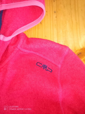 CMP fleece jacket for girls like new, size 164, 14 years, pink red