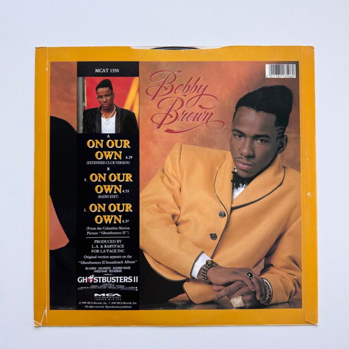 Bobby Brown On Our Own 12" Maxi Single used, pop