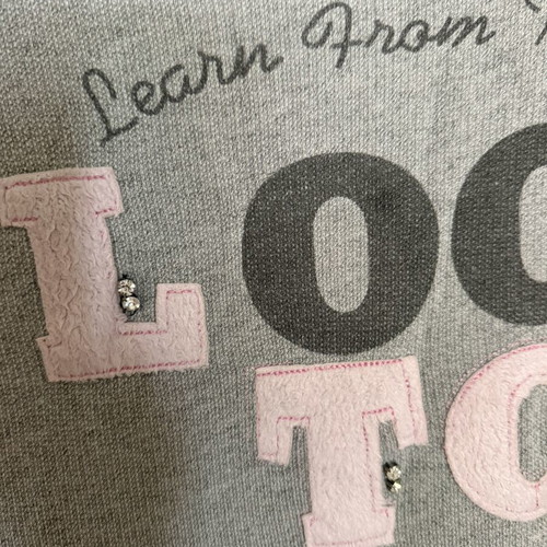 Blouse with Details loose fit one size used, grey