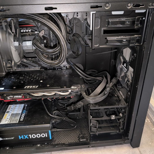 Gaming PC MSI NVIDIA GTX1060 i7-7700K 16GB DDR4 1000W PSU Platinum AIO DVD Optical Drive like new