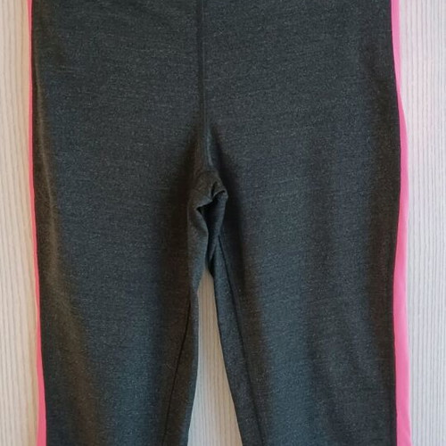 Oysho Fitness Leggings used, below knee length, black pink