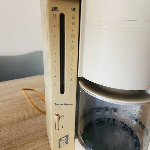 Moulinex Heliora filter coffee maker vintage, used with glass carafe
