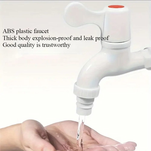 Plastic taps with removable nozzle, new, durable
