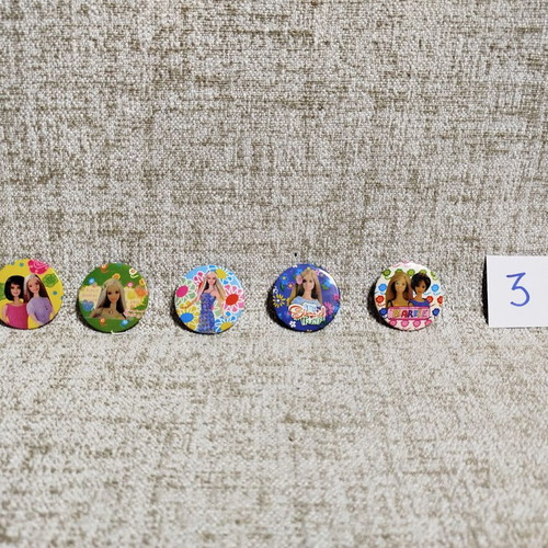 Barbie pins new, pack of 5