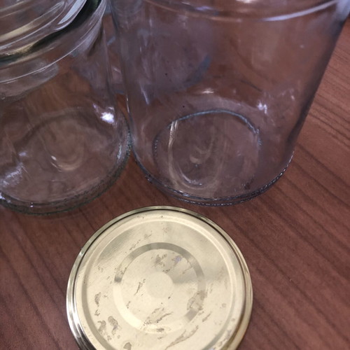 Glass jars set of 10, 4 x 370 ml and 6 x 180 ml