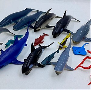 Φιγούρες Ζωάκια του Ωκεανού Φάλαινες Καρχαρίες Χταπόδι