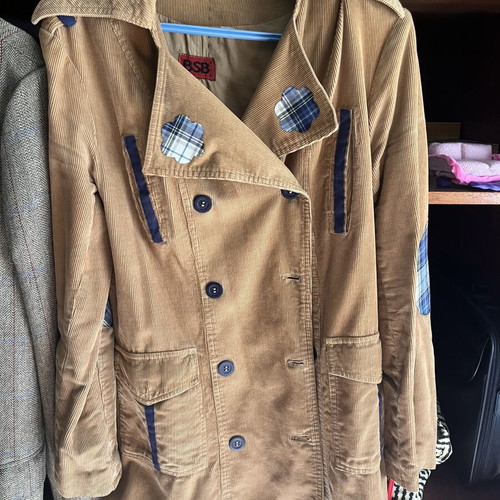 BSB corduroy jacket with blue details