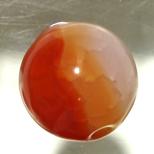 Natural agate bead pierced 14.30 mm like new
