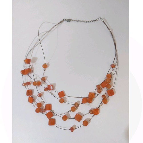 Necklace like new orange