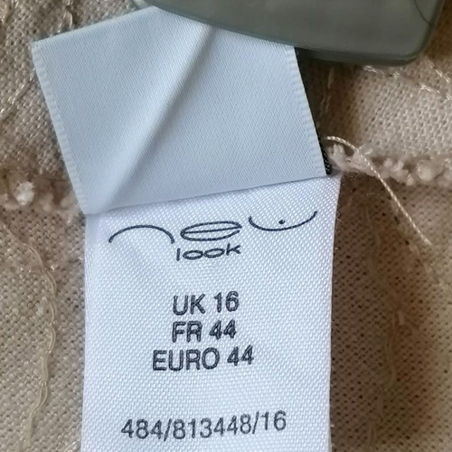 New Look linen viscose skirt XXL like new, beige