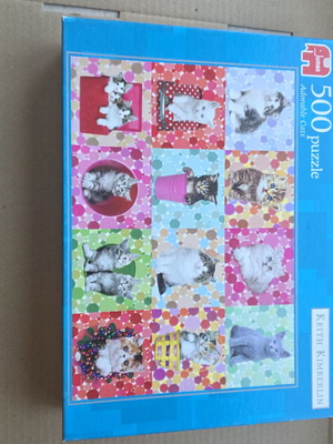 Jumbo 500-Piece Jigsaw Puzzle Adorable Cats used