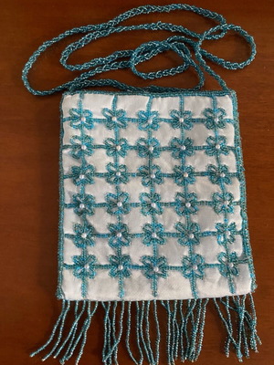 Women's crossbody bag with beads new
