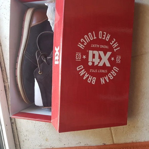 Xti Tentations casual boys' boots size 41, black leather