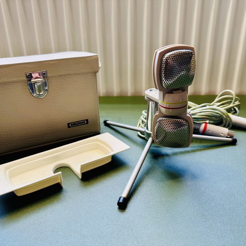 Grundig GDSM 202 vintage stereo dynamic microphone like new