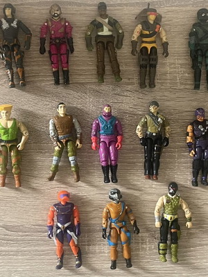 13 GI Joe action figures, rare included