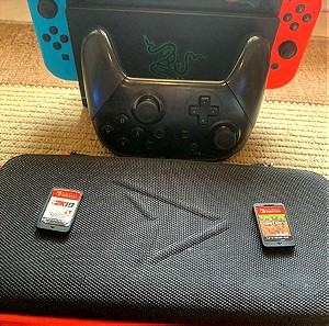 Nintendo switch ΜΕ ΟΛΑ ΤΑ ΠΡΑΓΜΑΤΑ!!!!!!