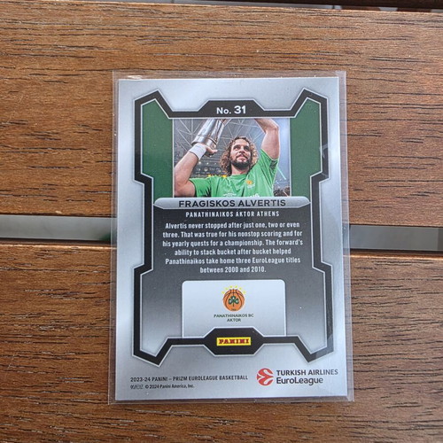 Fragiskos Alvertis Panathinaikos Euroleague Prizm card
