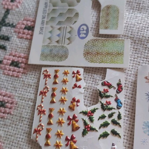 Nail tattoo stickers new, set of 5 pieces