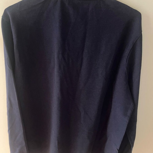 Moncler long sleeve polo shirt, blue, size XXL