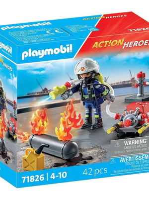 Playmobil Πυροσβέστης με αντλία νερού 71826 καινούργιο