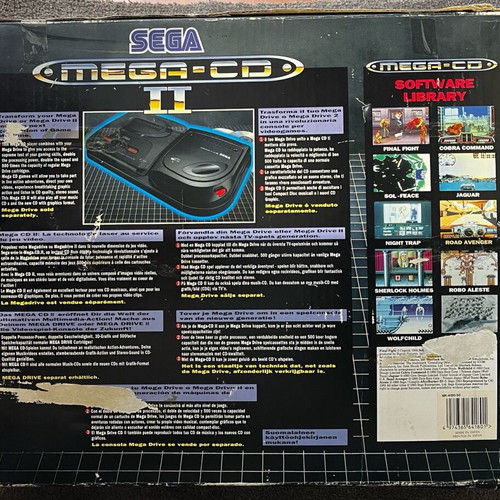 Sega Mega Drive 1 and Mega CD 2 used, complete set