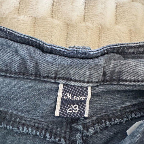 Blue elastic denim shorts like new, size M