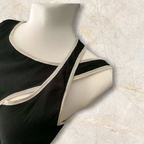 Silk tunic dress size S black like new